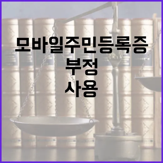 모바일 주민등록증 …