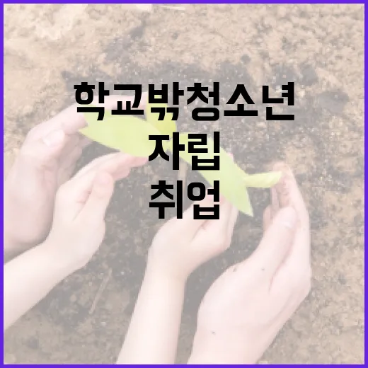 학교 밖 청소년 자…