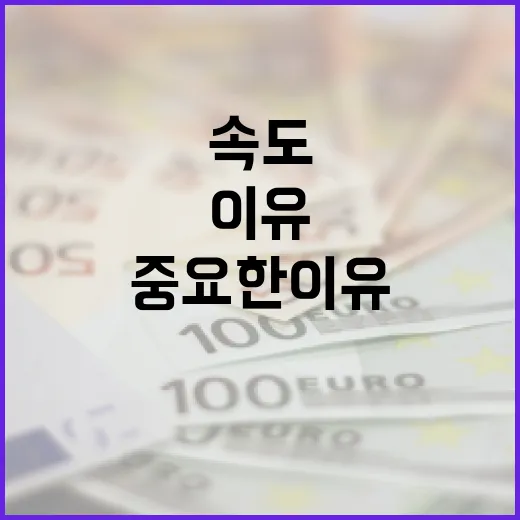 속도 체감도 지금이 중요한 이유는?