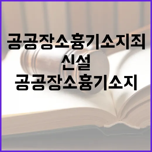 공공장소 흉기소지죄…