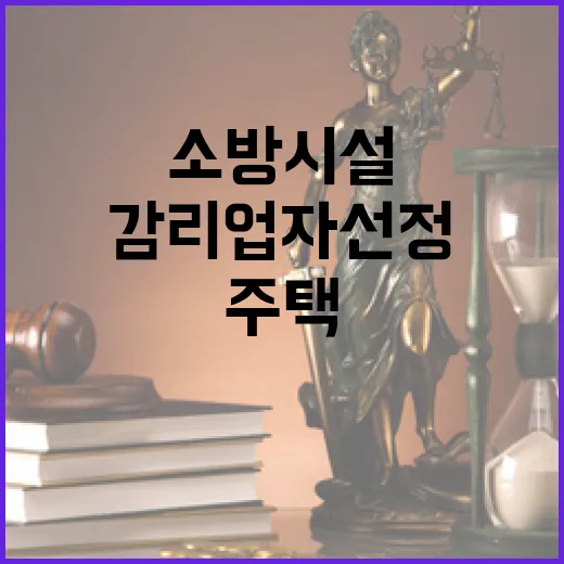 주택건설사업 시장·군수 소방시설 감리업자 선정 추가!