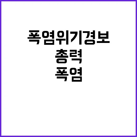 폭염 위기경보, 국…