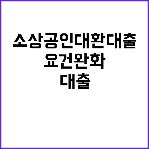 소상공인 대환대출,…