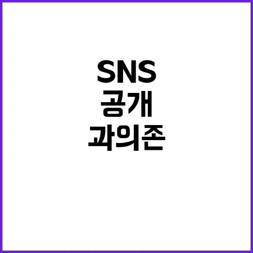 SNS 과의존 해소…