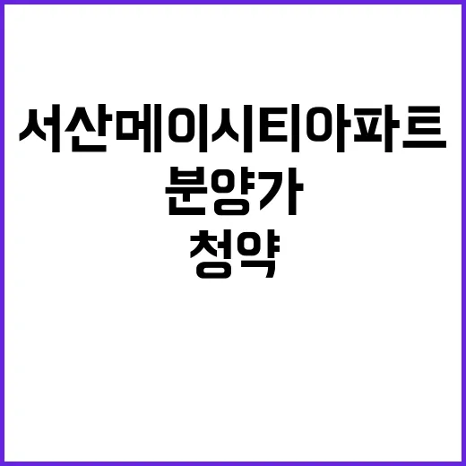 서산 메이시티 아파…