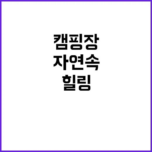 도담2캠핑장 자연 …