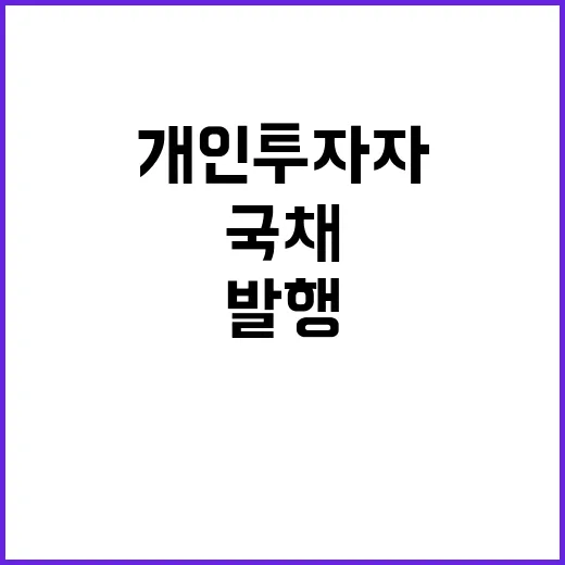 국채 발행 정보 개…