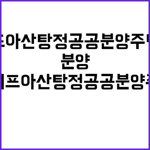 엘리프 아산탕정 공…