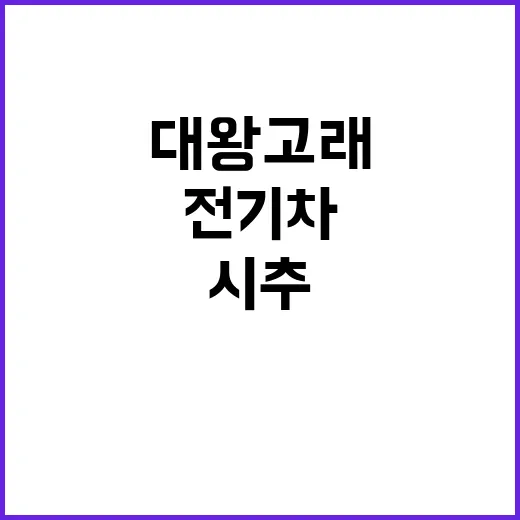 대왕고래 시추 506억 원 투자로 전기차 혁신!