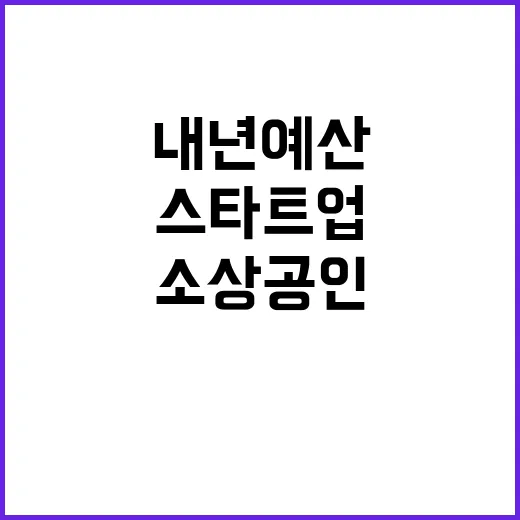 내년 예산 15조 소상공인·스타트업 지원의 희망!