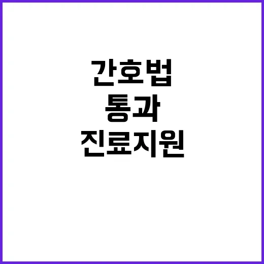 간호법 통과 간호사 진료지원업무 시작된다!