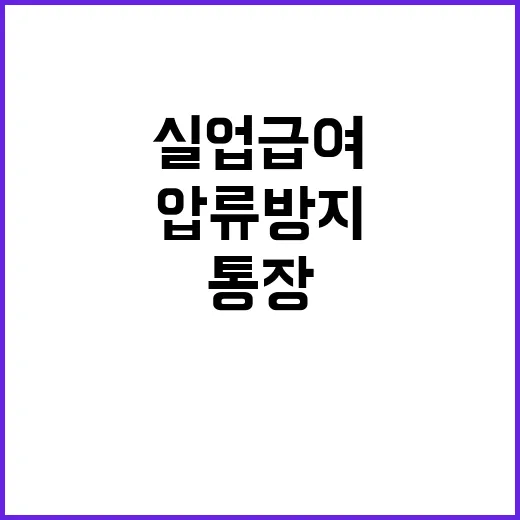 행복지킴이통장 실업급여 압류 방지 비밀 공개!