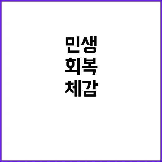 체감 회복 기재부의…