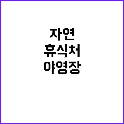 연포야영장 자연 속…