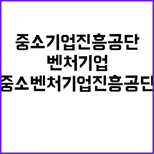 중소벤처기업진흥공단…