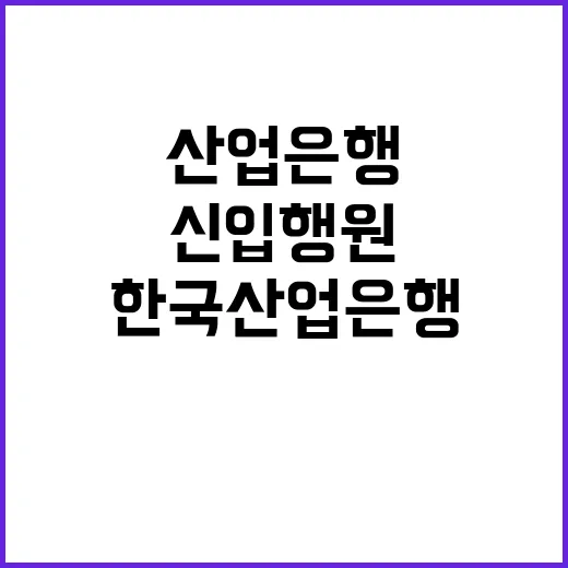 한국산업은행 정규직…