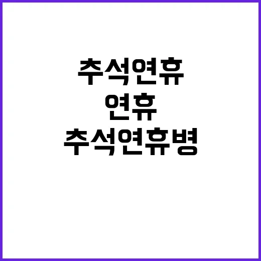 추석 연휴 병·의원…