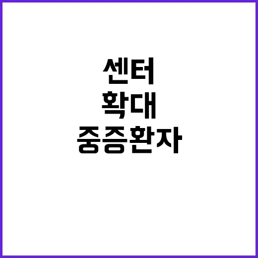 긴급 의료센터 중증…