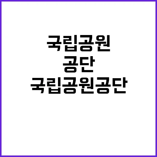 국립공원공단 정규직…