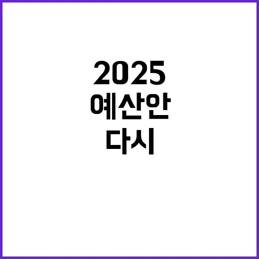 2025 예산안 다시 일어서는 분들 응원!