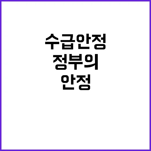 배추 수급 안정 정…