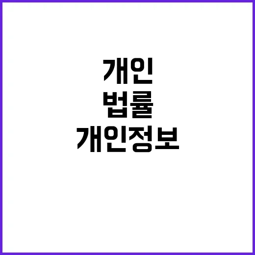 개인정보 이용 가능…