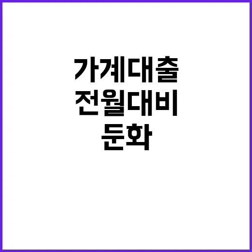 가계대출 증가 전월 대비 상승폭 둔화 사실!