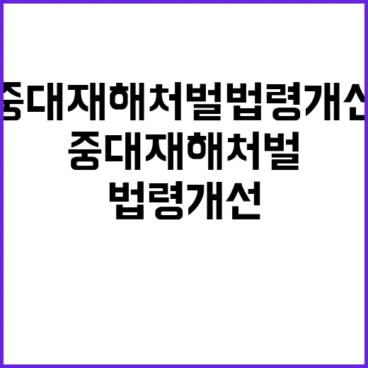 중대재해처벌법령 개…