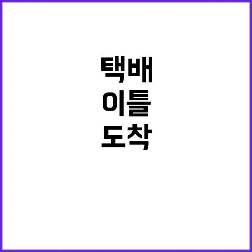 택배 이틀 도착 공동배송 시범사업의 비밀 공개!