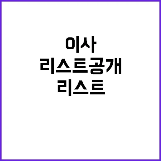 이사할 때 필요한 …