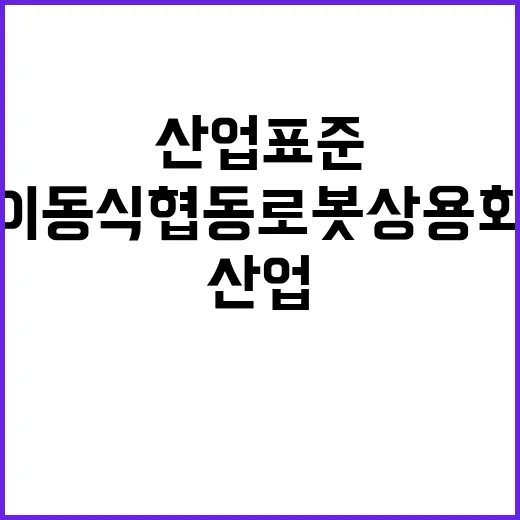 안전기준 산업표준 …