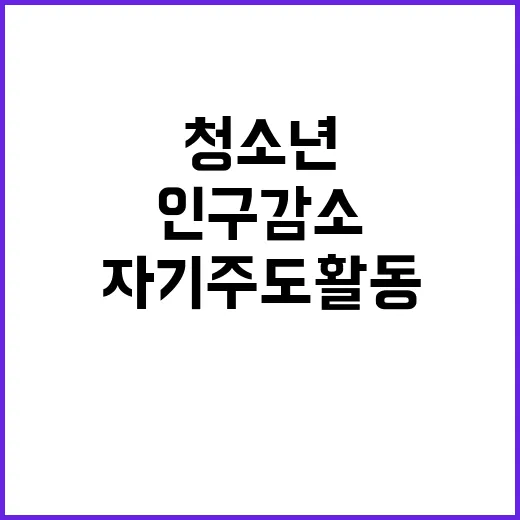 인구감소 청소년 자…