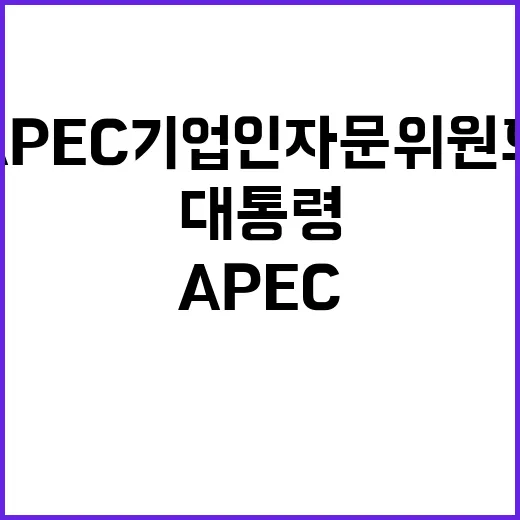 윤 대통령 APEC…