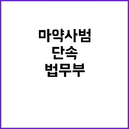 마약사범 법무부 총…