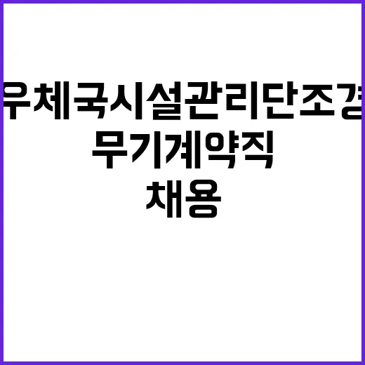 (재)우체국시설관리…