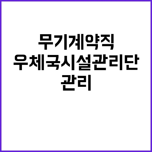 (재)우체국시설관리…