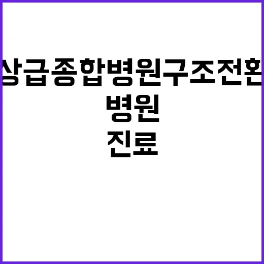 “상급종합병원 구조…