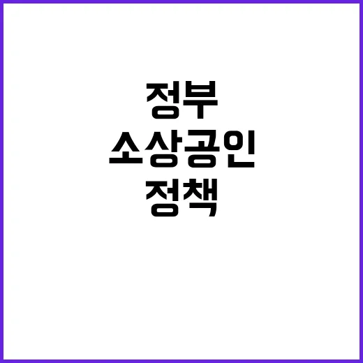 소상공인 피해 정부의 새로운 정책 대응팀 출범!