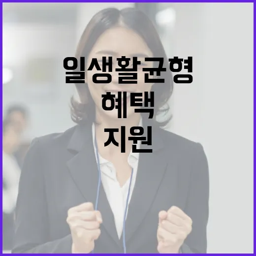 정부의 일·생활 균형 지원 늘어나는 혜택 기대!