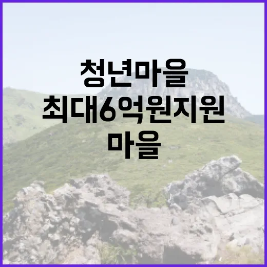 청년마을 주인공 모집…최대 6억 원 지원!