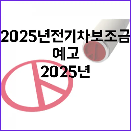 2025년 전기차 보조금 큰 변화 예고!