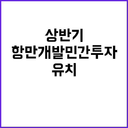 항만개발 민간투자,…