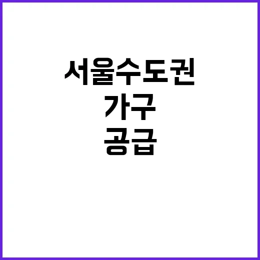 공급, 서울 수도권…