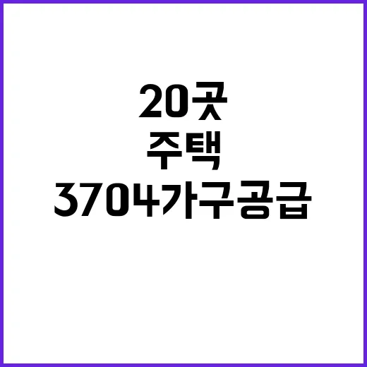 청년 주택 20곳 …