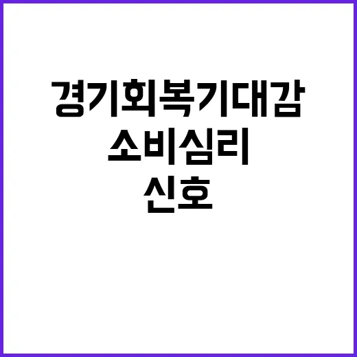 경기회복 기대감 소…