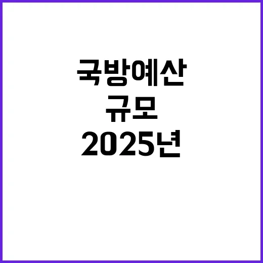 국방예산 2025년…