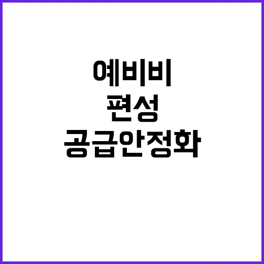 치료제 공급 안정화…