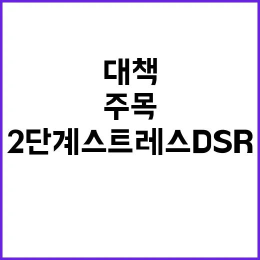 ‘2단계 스트레스 DSR’ 시작…가계부채 대책 주목!