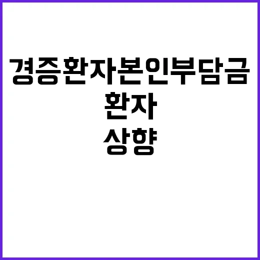 경증환자 본인부담금…