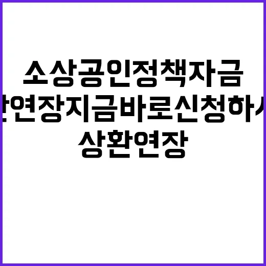 ‘소상공인 정책자금…